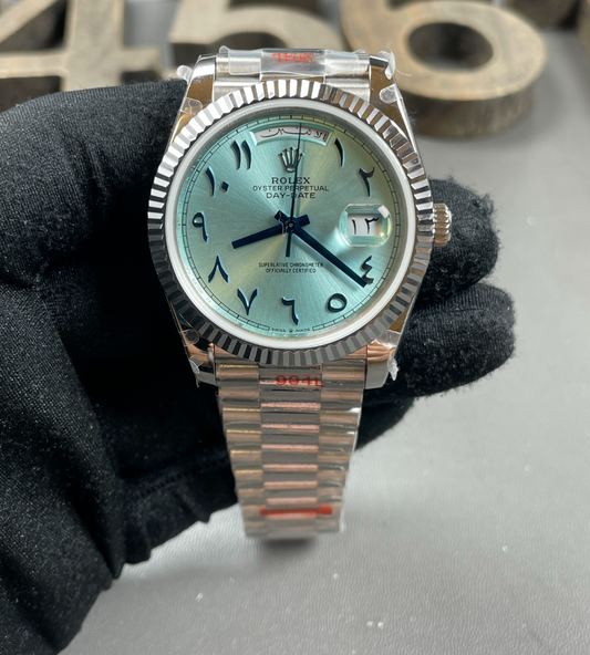 Day Date (Ice Blue Arabic)