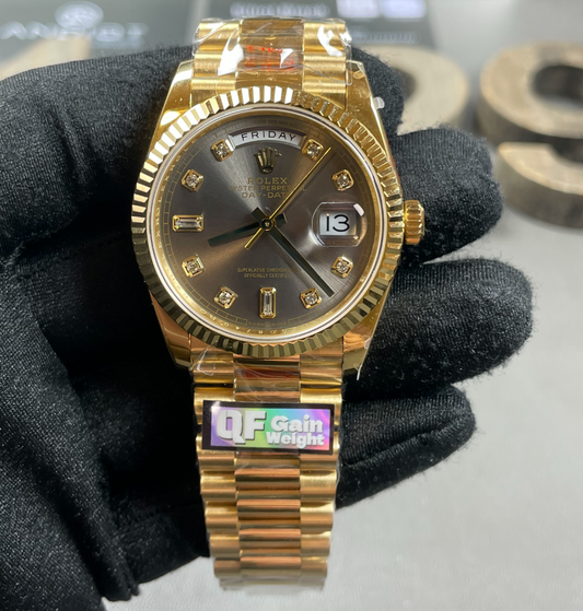 Day Date Gold Diamonds (Rhodium)