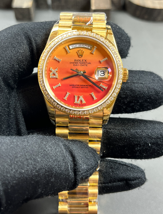 Day Date Gold Diamonds (Gradient Roman)
