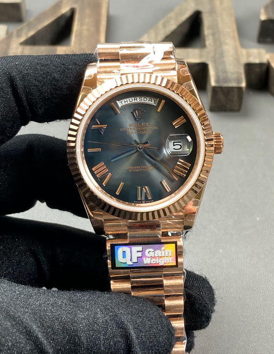 Day Date Rose Gold (Green Gradient)