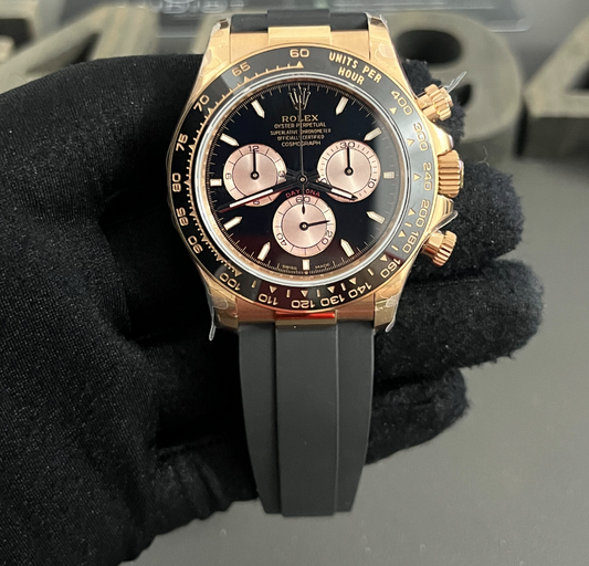 Daytona Oyster Flex Rose Gold (Black)