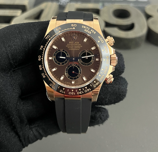 Daytona Oyster Flex Rose Gold (Chocolate)