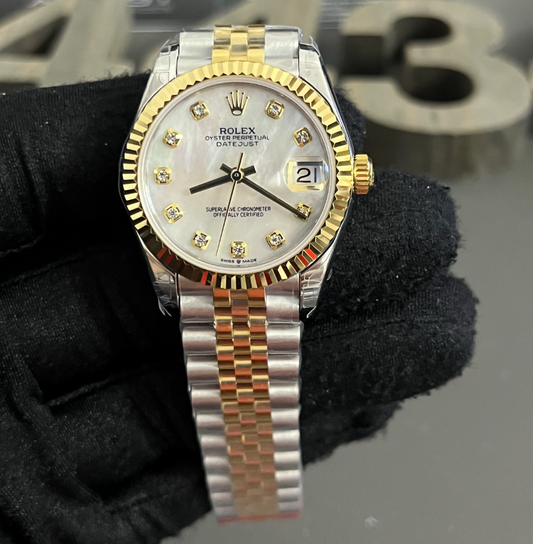 Datejust Two-Tone Diamonds (Mother of Pearl)